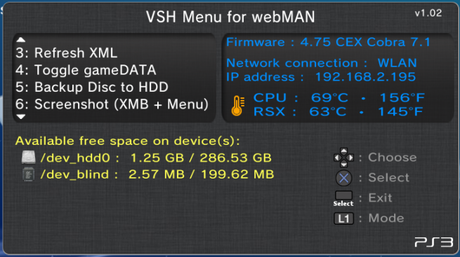 webMAN MOD v1.43.16 + wM VSH Menu v1.02 released 