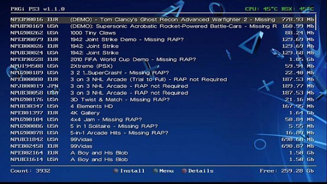 GitHub - bucanero/pkgi-ps3: A PlayStation 3 package download tool